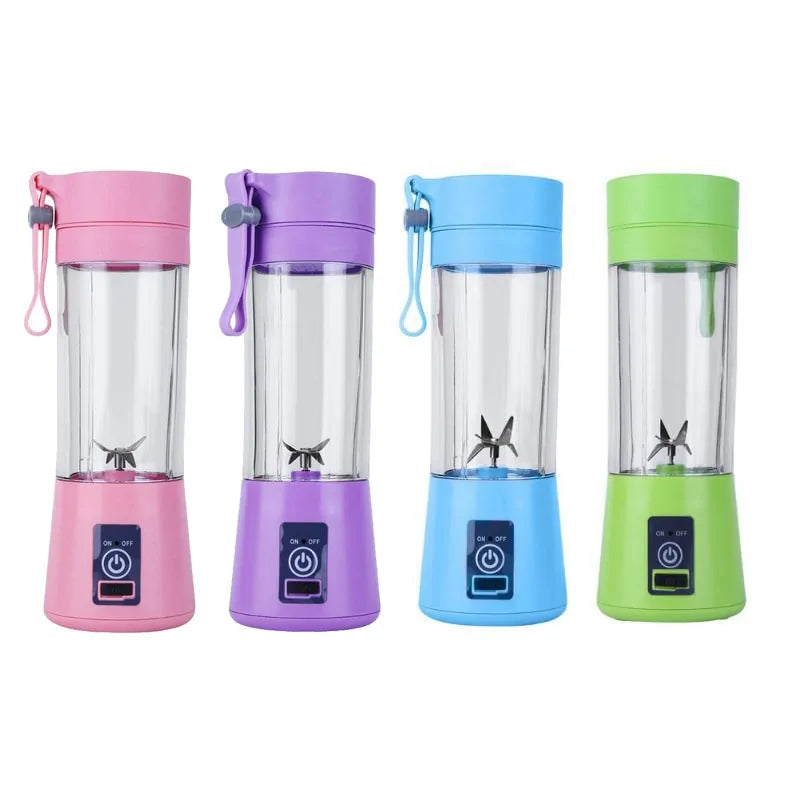 Licuadora Portátil de Vaso Eléctrica con Diseño de Vidrio