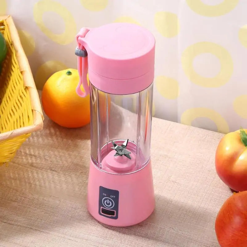 Licuadora Portátil de Vaso Eléctrica con Diseño de Vidrio
