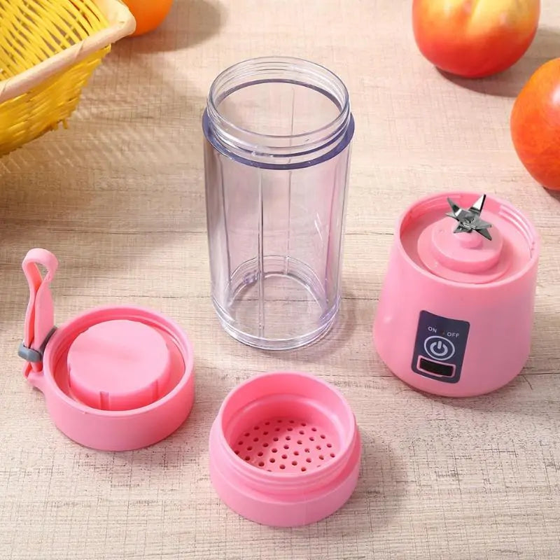 Licuadora Portátil de Vaso Eléctrica con Diseño de Vidrio