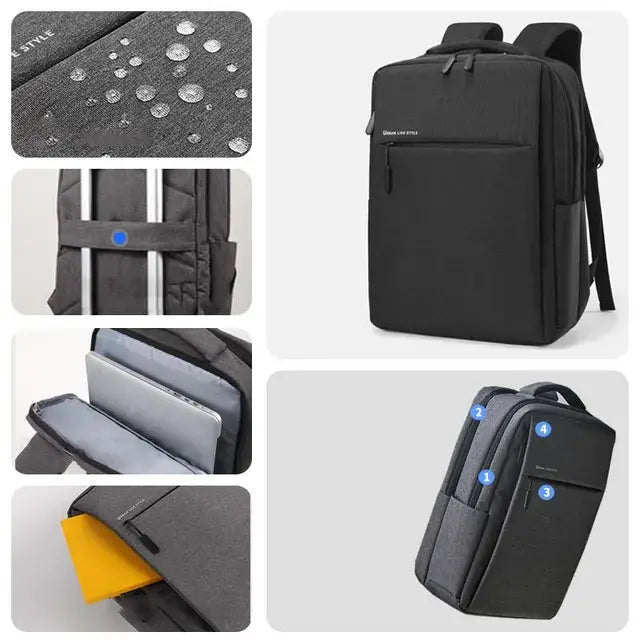 Mochila para Laptop Impermeable y de Gran Capacidad