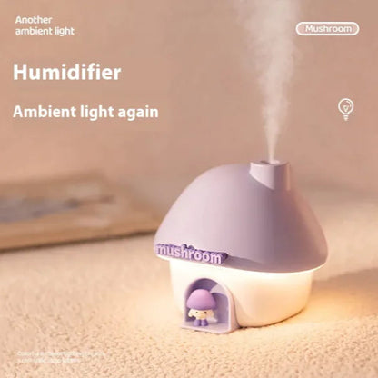 Humidificador con Luz en Forma de Casa de Hongo