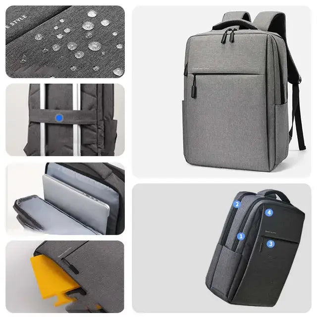 Mochila para Laptop Impermeable y de Gran Capacidad