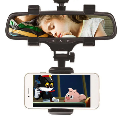 Soporte para Teléfono de Coche con Montaje en Espejo Retrovisor