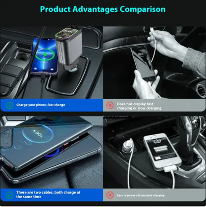 Cargador de Coche Portátil 4 en 1 de 120W